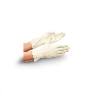Vinyl Disposable Powder Free Gloves Medium Clear 1 x 100 - Image 1